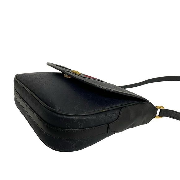 Gucci Shoulder Bag Strap Leather Navy - Picture 6 of 8